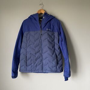 Columbia Women's Grand Trek Down Jacket Waterproof Velvet Cove/LA Size Large